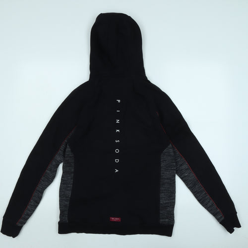 Pink Soda Womens Black Jacket Size 6 Zip - Logo