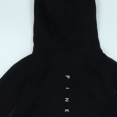 Pink Soda Womens Black Jacket Size 6 Zip - Logo