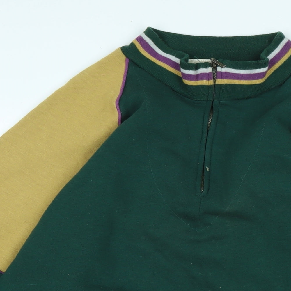 The wakefield shirt company Mens Green Cotton Pullover Sweatshirt Size M - logo