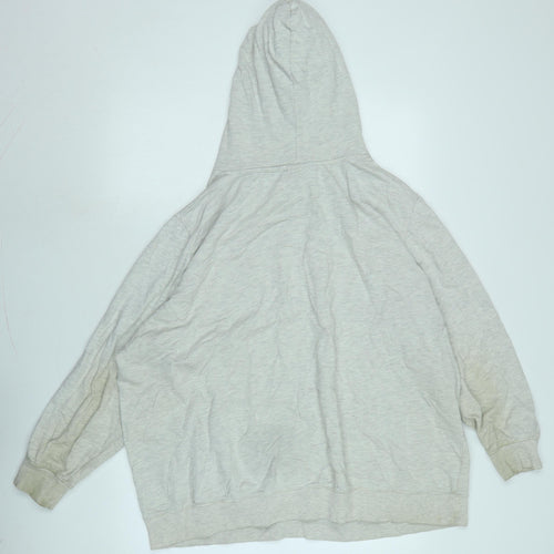 John Banner Mens Grey Cotton Pullover Hoodie Size 2XL - Logo