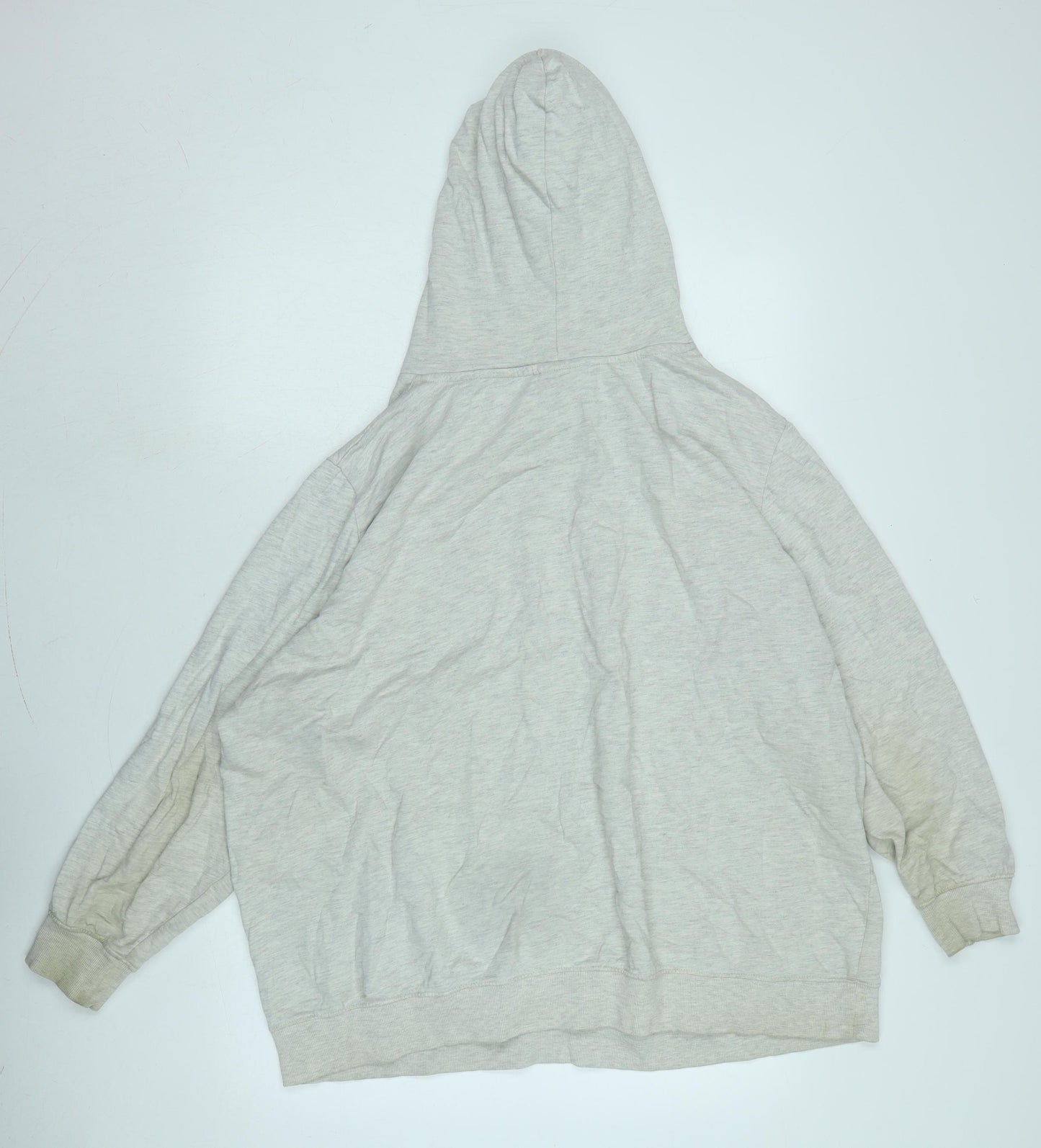 John Banner Mens Grey Cotton Pullover Hoodie Size 2XL - Logo