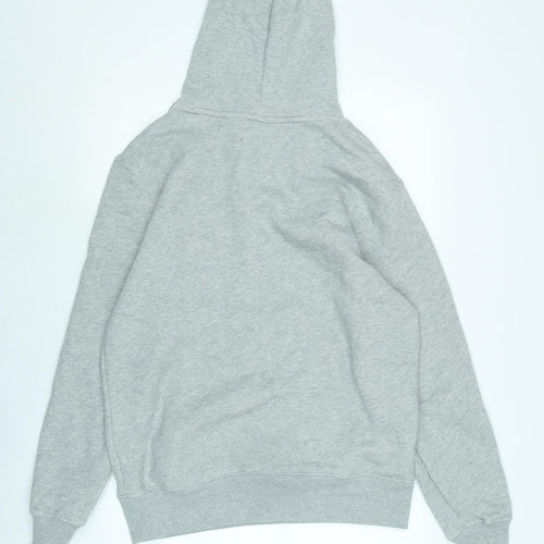 State of mind Mens Grey Polyester Pullover Hoodie Size M - Logo