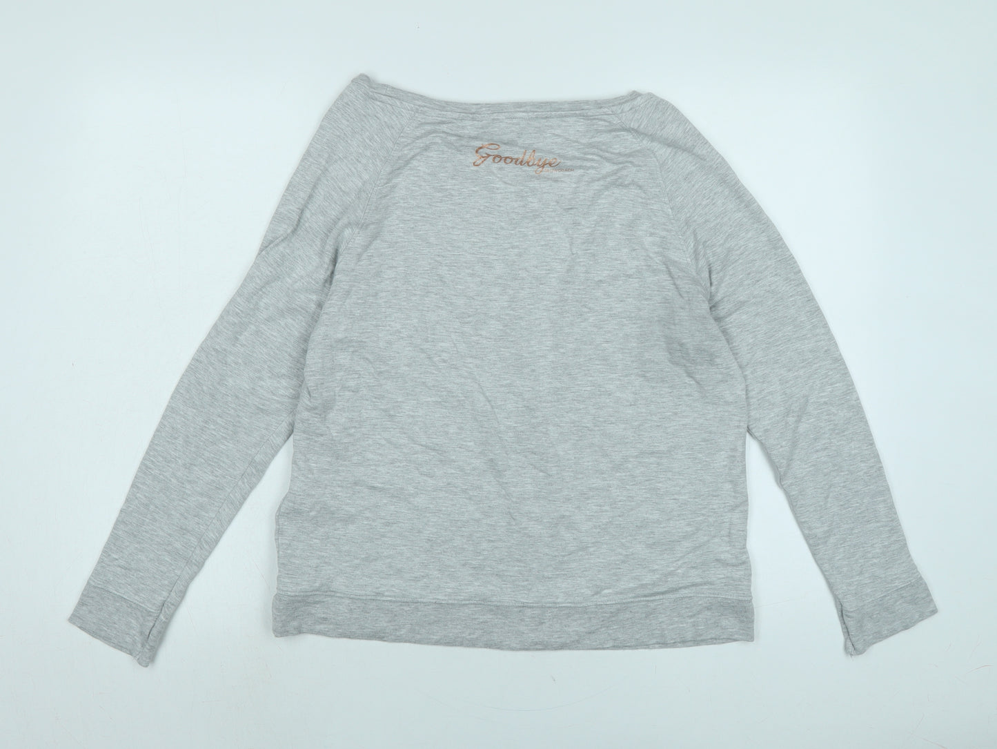 Oasis Womens Grey Polyester Pullover Sweatshirt Size XS - Logo
