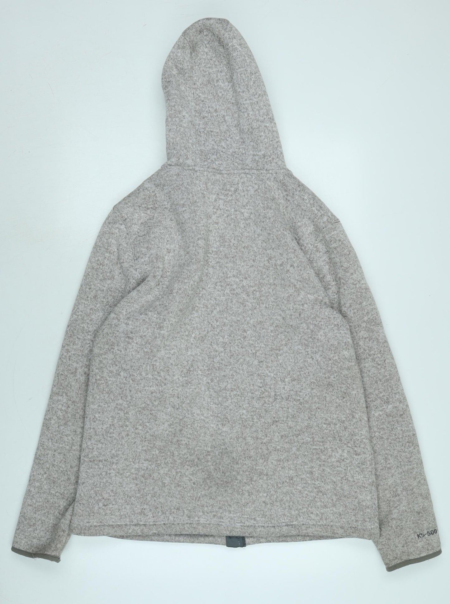Karrimor Mens Grey Jacket Size L Zip - Logo