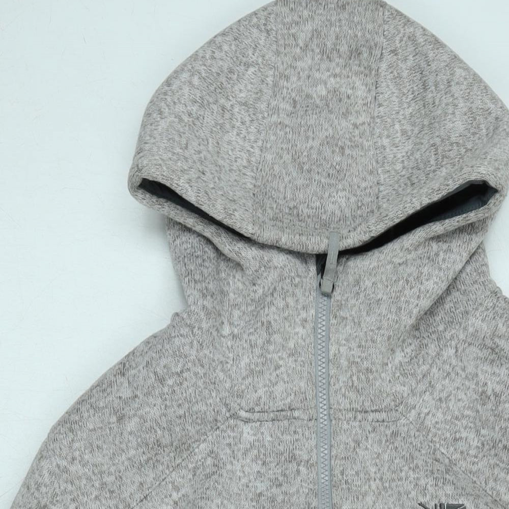 Karrimor Mens Grey Jacket Size L Zip - Logo