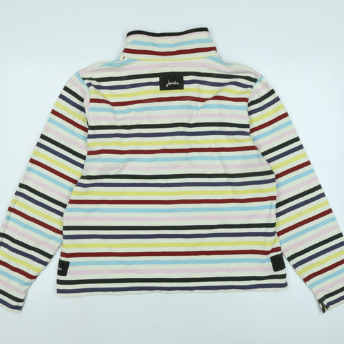 joul Womens Multicoloured Striped Polyester Pullover Sweatshirt Size 12 - Logo