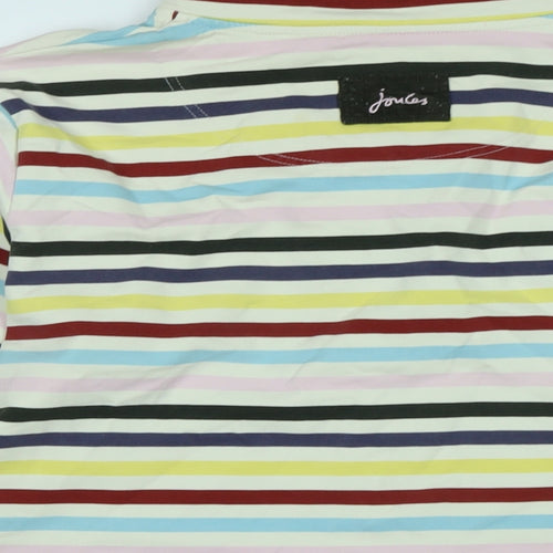 joul Womens Multicoloured Striped Polyester Pullover Sweatshirt Size 12 - Logo