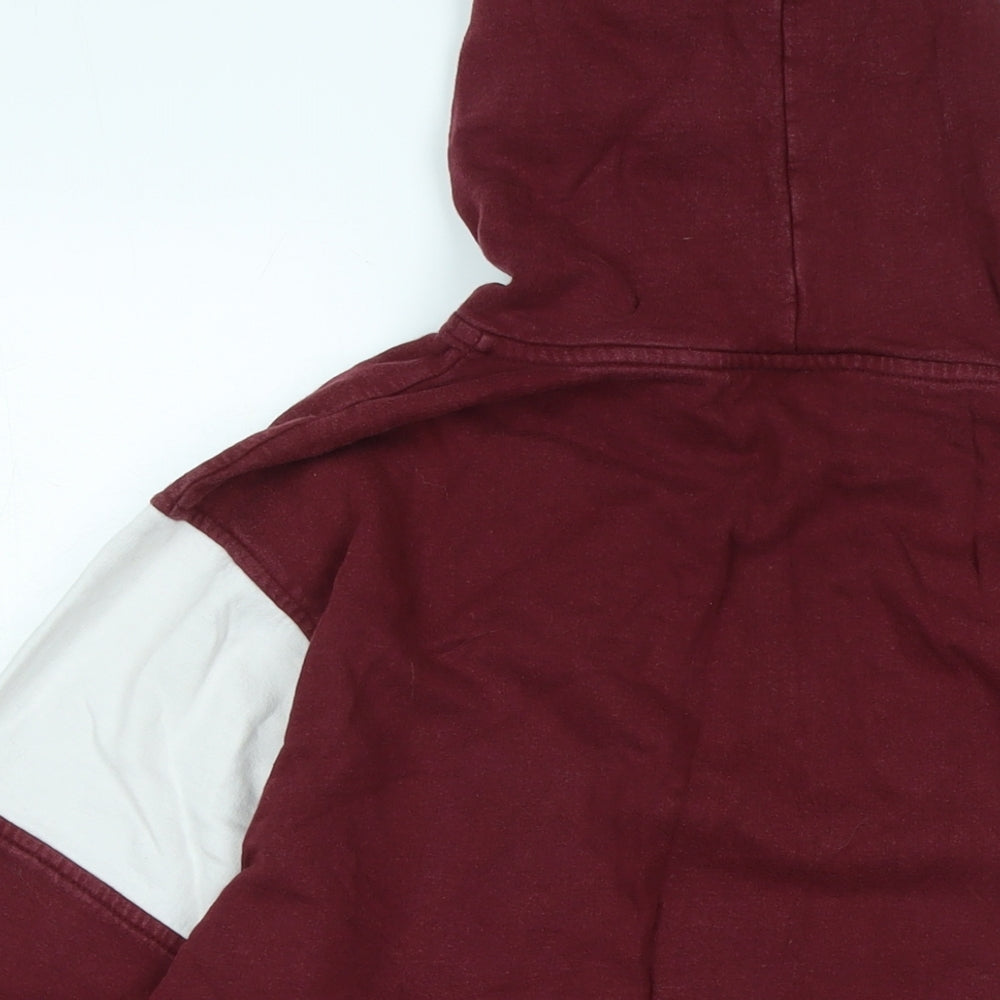 NICCE Mens Red Cotton Pullover Hoodie Size XL - Logo