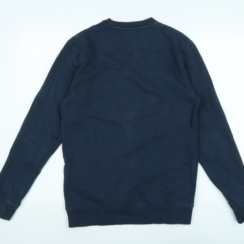 ONLY & SONS Womens Blue Polyester Pullover Sweatshirt Size XS - Logo