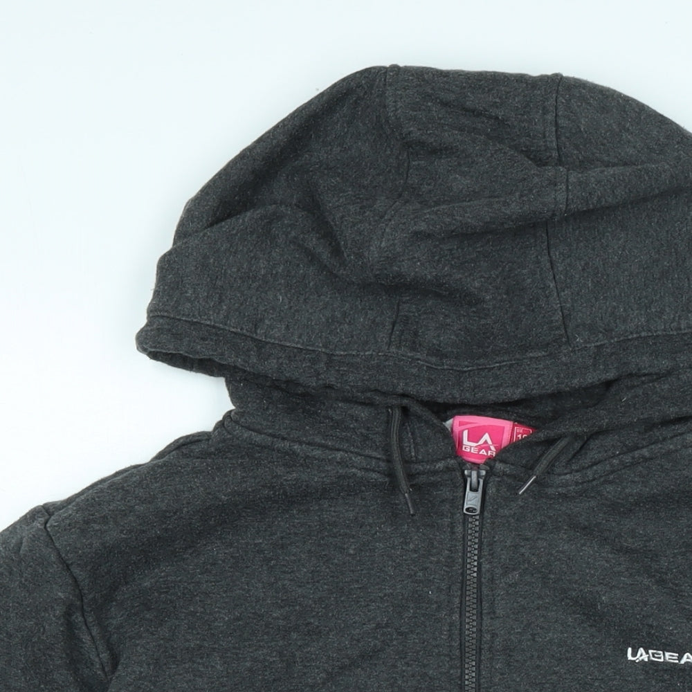 LA Gear Womens Grey Jacket Size 18 Zip - Logo