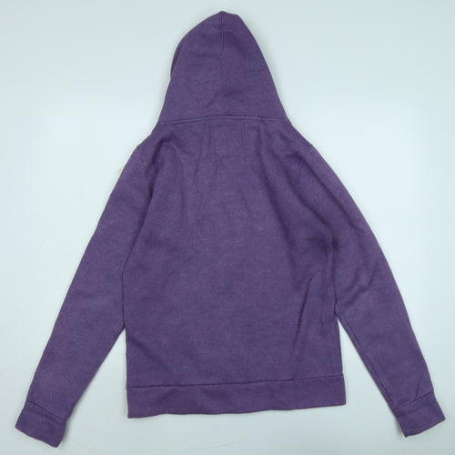koopoi Womens Purple Jacket Size M Zip - Logo