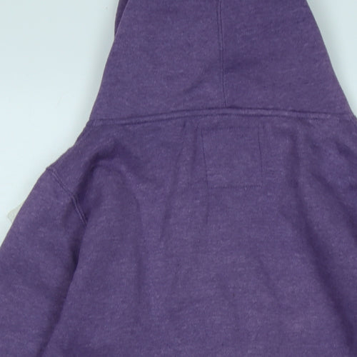 koopoi Womens Purple Jacket Size M Zip - Logo