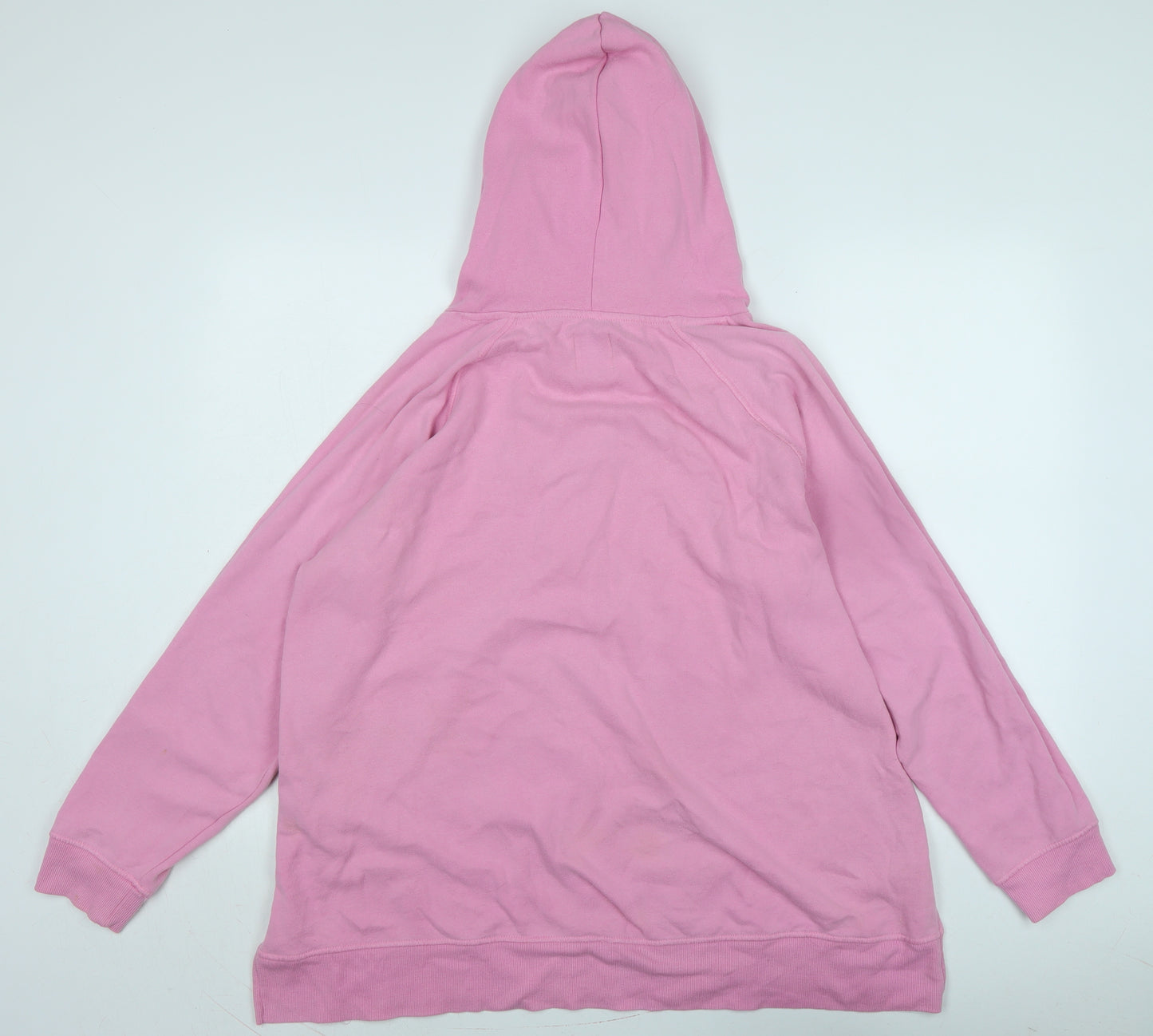 Only Womens Pink Cotton Pullover Hoodie Size XL - Logo