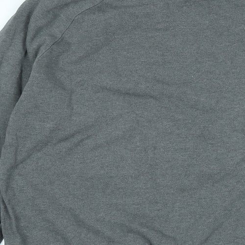 Rapanui Mens Grey Cotton Pullover Sweatshirt Size S - Logo