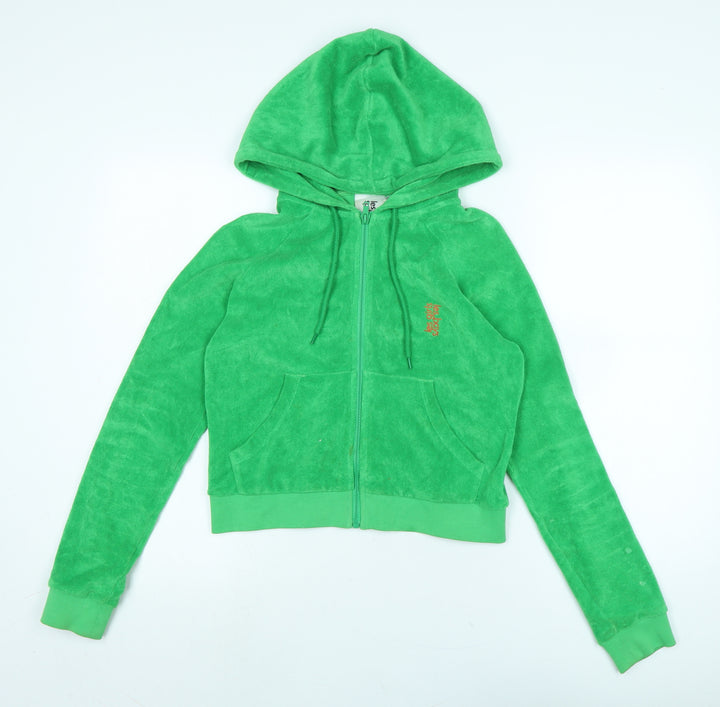 Les girls les boys Boys Green Jacket Size L Zip - Logo