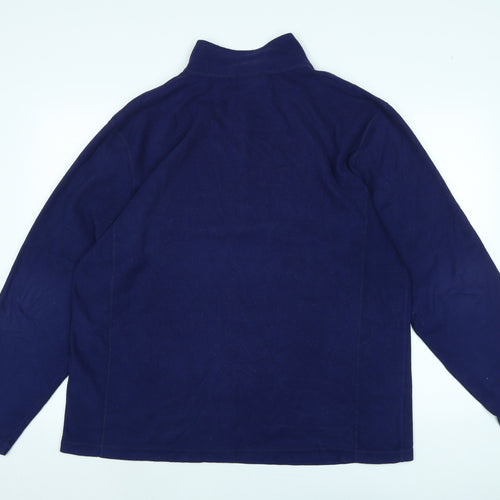 LL.Bean Mens Blue Polyester Pullover Sweatshirt Size L - Logo