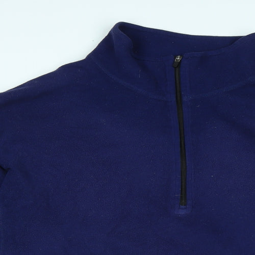 LL.Bean Mens Blue Polyester Pullover Sweatshirt Size L - Logo