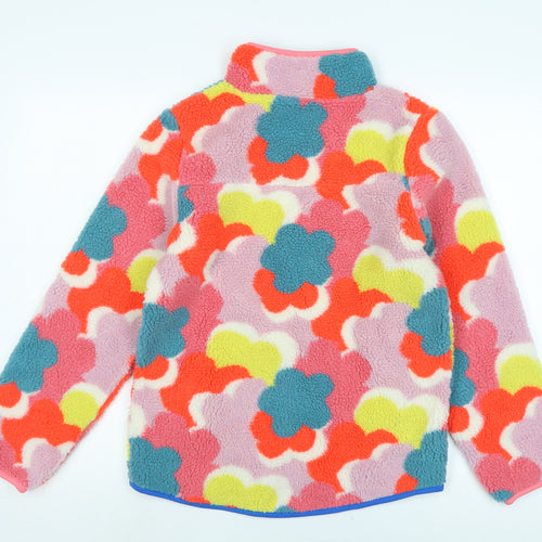 Boden Girls Multicoloured Floral Jacket Size 11-12 Years Zip - Logo