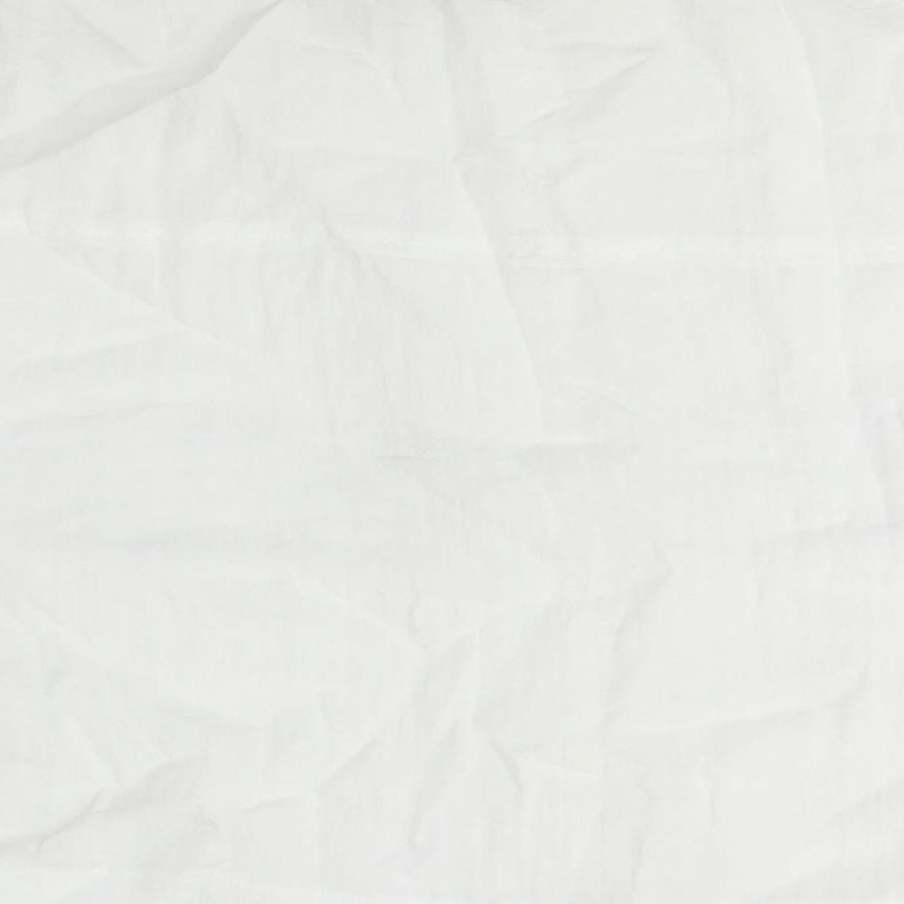 H&M Women's White XS Button-Up Short Sleeve Shirt