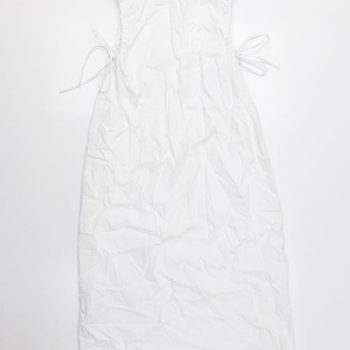 Zara Women's White Slip Dress XS - Summer Casual Style