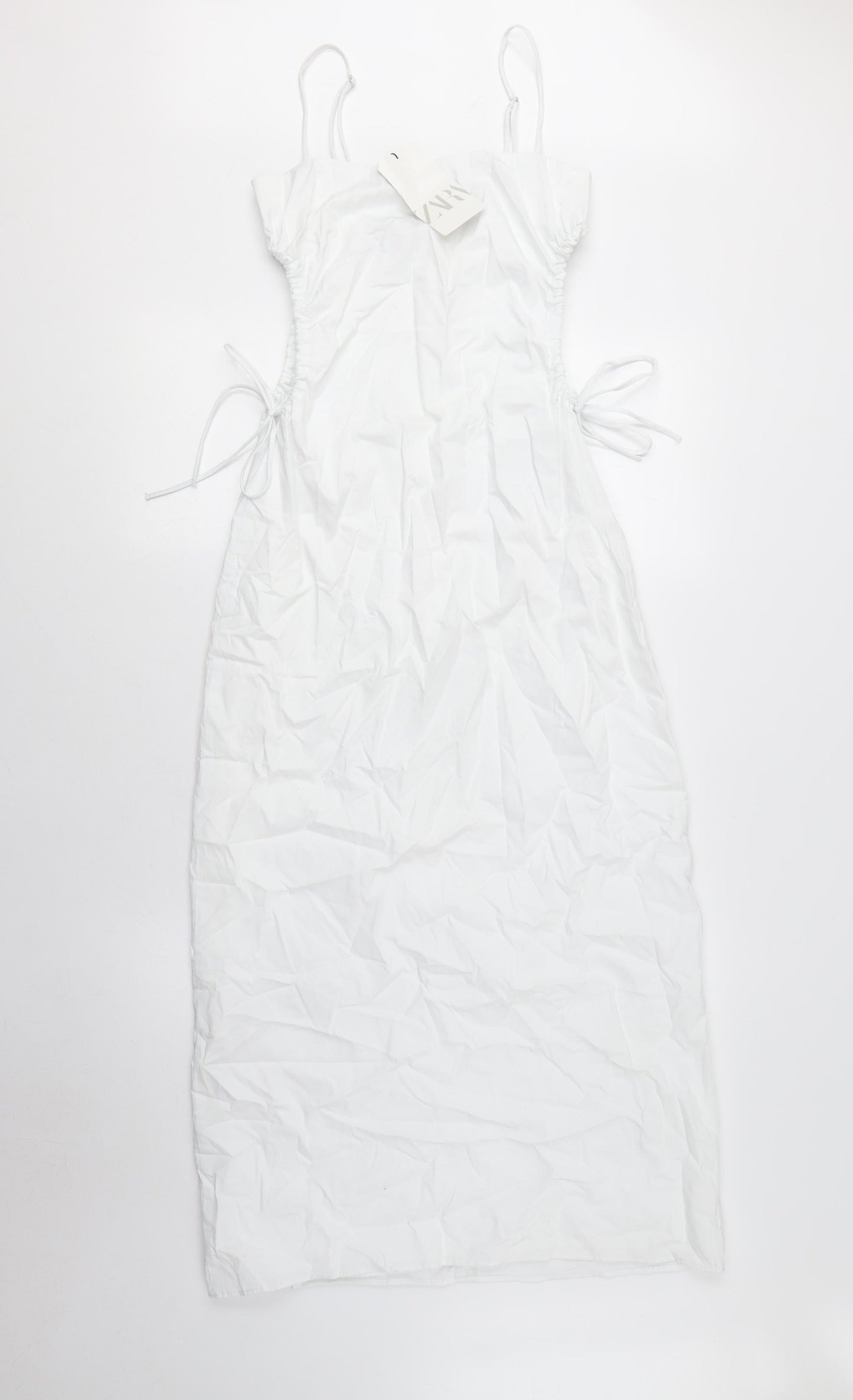 Zara Women's White Slip Dress XS - Summer Casual Style