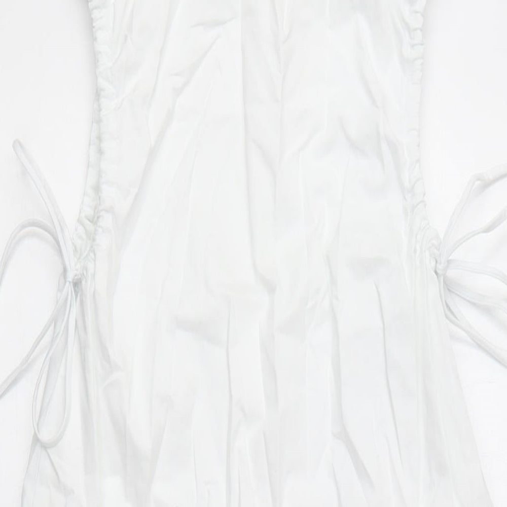 Zara Women's White Slip Dress XS - Summer Casual Style