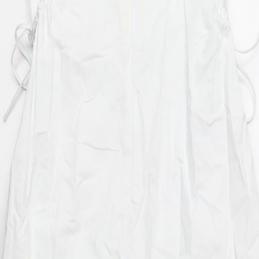 Zara Women's White Slip Dress XS - Summer Casual Style