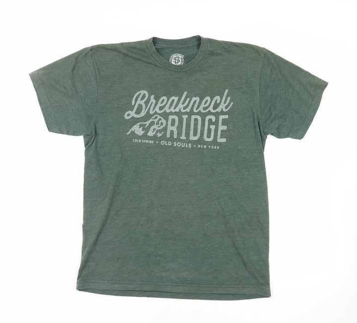 Old Souls Mens Green Cotton T-Shirt Size M Crew Neck - Breakneck Ridge