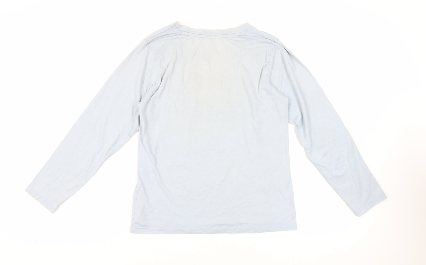 Disney Womens Blue Cotton Basic T-Shirt Size XS Crew Neck - Stich