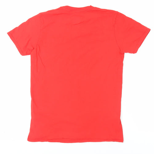 Liverpool FC Mens Red Cotton T-Shirt Size M Crew Neck - Champions