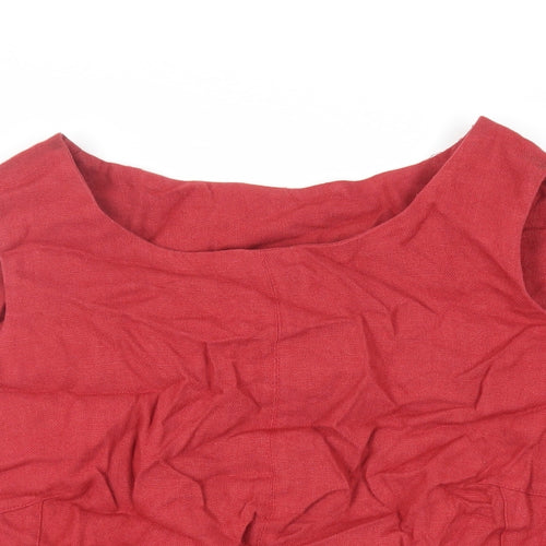 Ann Harvey Womens Red Viscose Basic Tank Size 20 Boat Neck