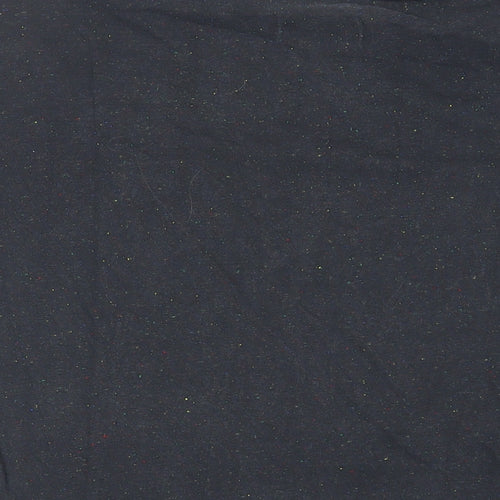 Humor Mens Black Cotton T-Shirt Size L Crew Neck