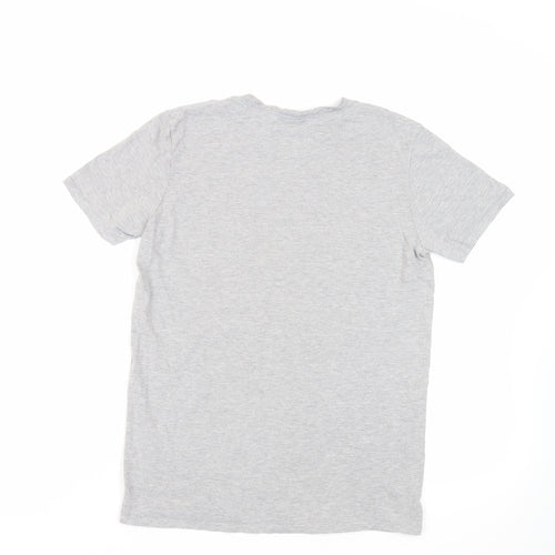 Rick and Morty Womens Grey Cotton Basic T-Shirt Size M Crew Neck