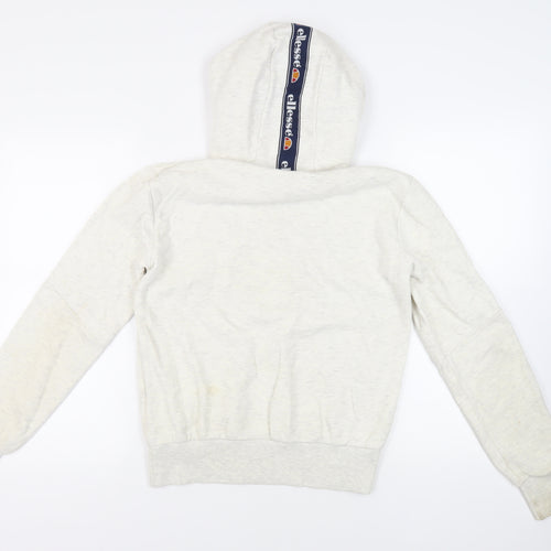ellesse Womens Grey Cotton Pullover Hoodie Size 10 Pullover - Logo