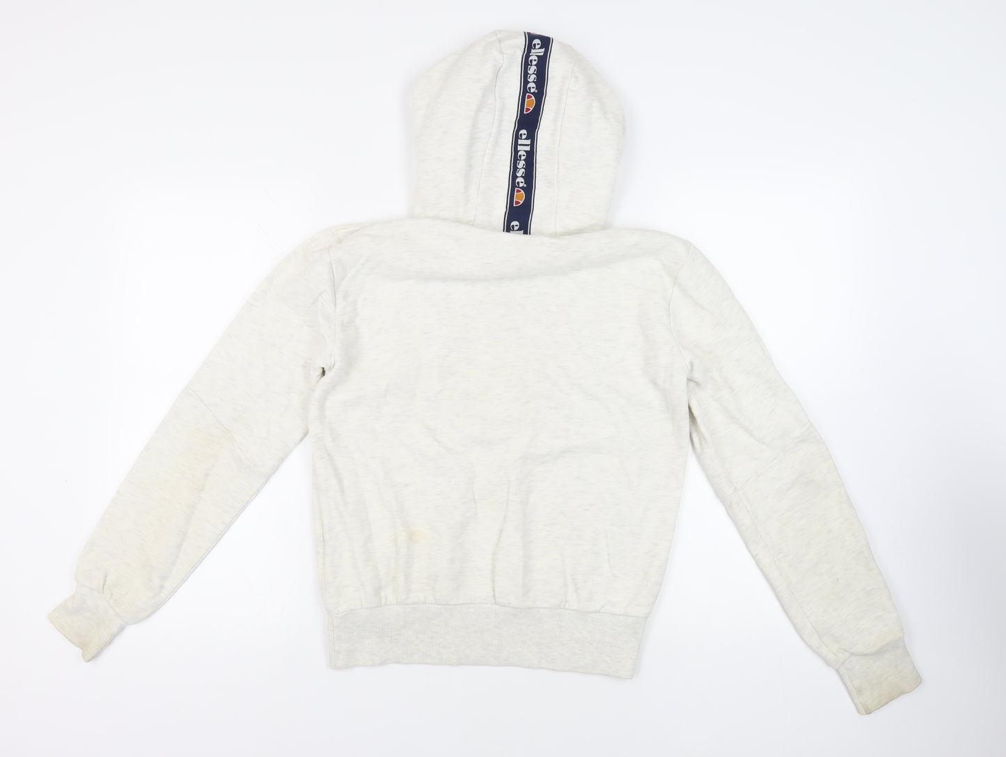 ellesse Womens Grey Cotton Pullover Hoodie Size 10 Pullover - Logo