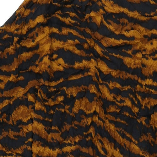 Simply Be Womens Black Geometric Viscose Shift Size 28 Round Neck Pullover