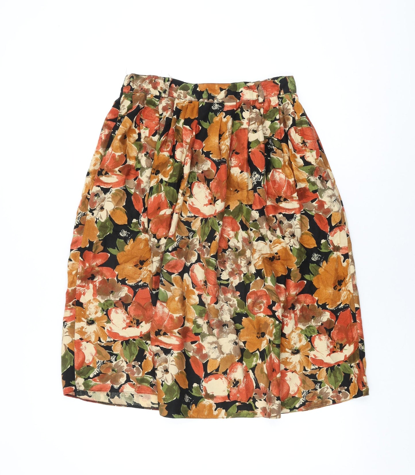 Debenhams Womens Multicoloured Floral Acrylic Swing Skirt Size 14