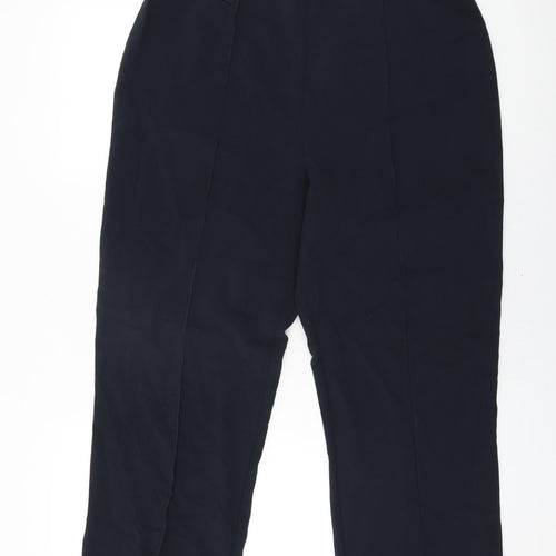 Epilogue Womens Blue Polyester Trousers Size 16 L29 in Regular