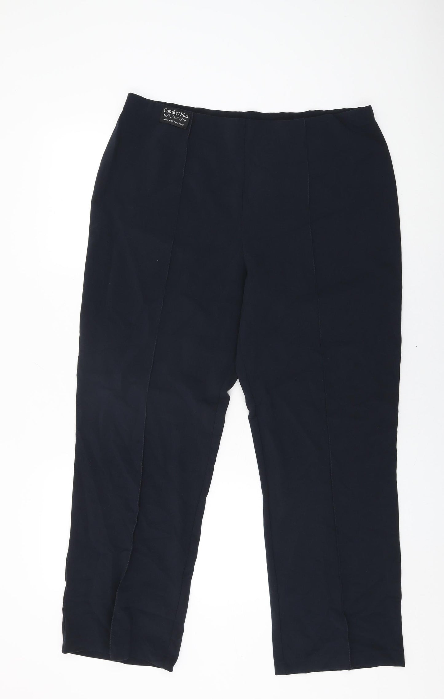 Epilogue Womens Blue Polyester Trousers Size 16 L29 in Regular