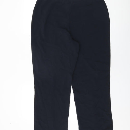 Epilogue Womens Blue Polyester Trousers Size 16 L29 in Regular