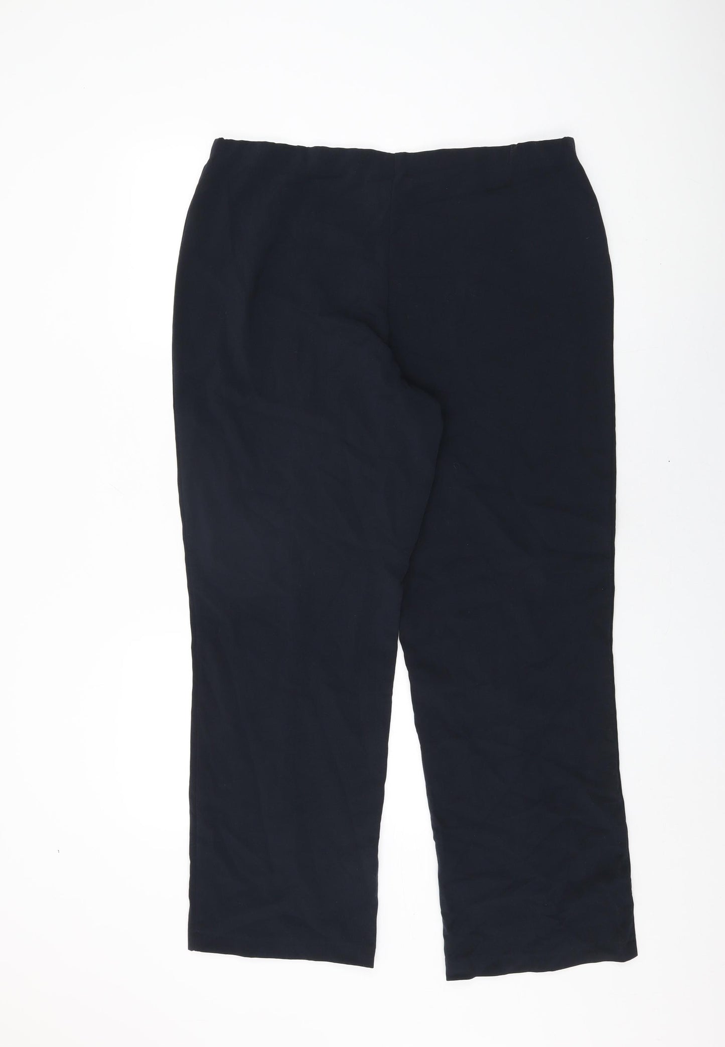Epilogue Womens Blue Polyester Trousers Size 16 L29 in Regular