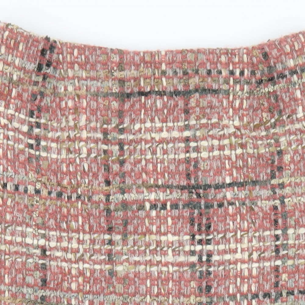 Alex & Co Womens Multicoloured Wool Straight & Pencil Skirt Size 18 Zip