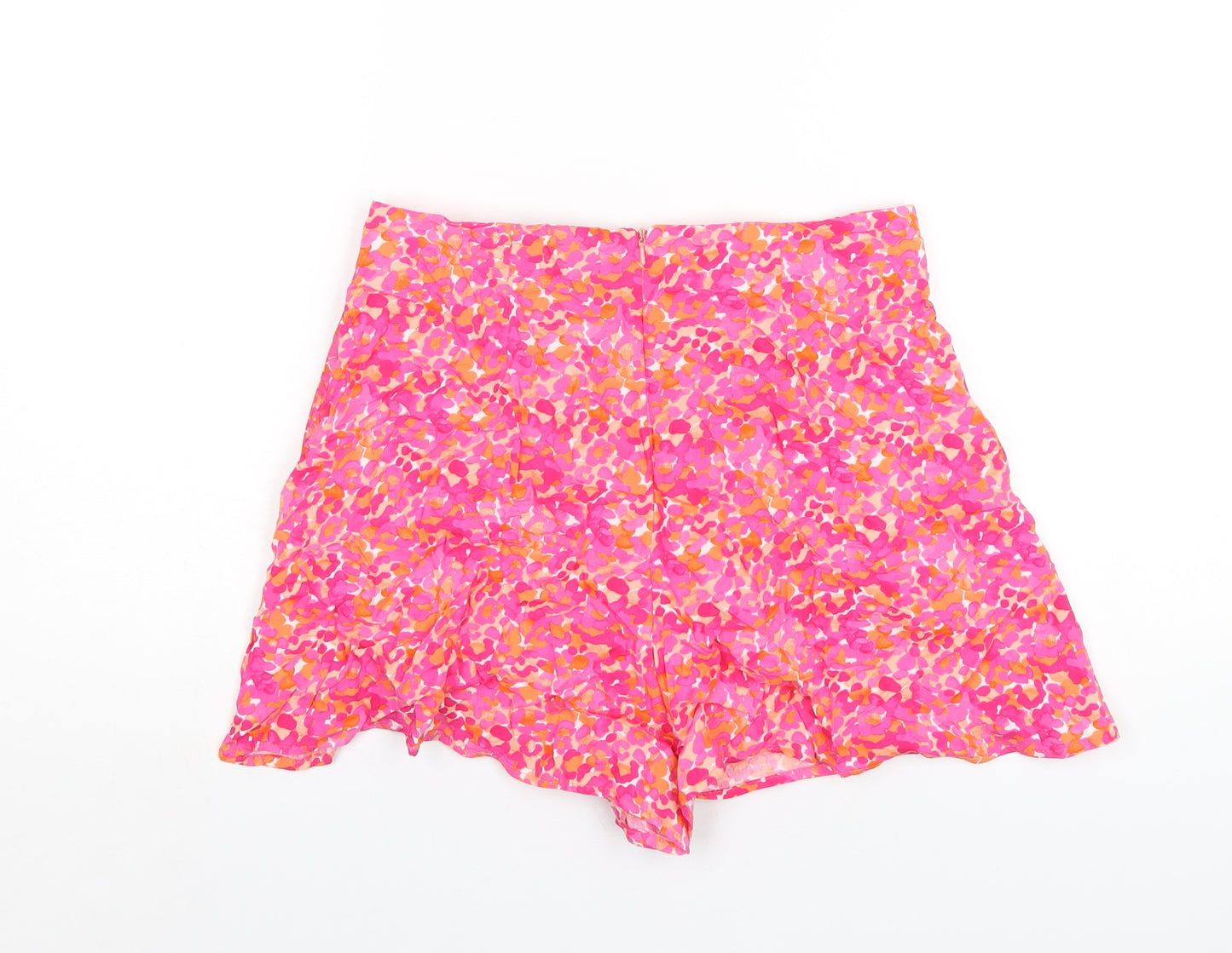 Nobody's Child Womens Pink Viscose Basic Shorts Size 8 Regular Zip