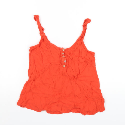 NEXT Womens Orange Viscose Camisole Tank Size 12 Scoop Neck