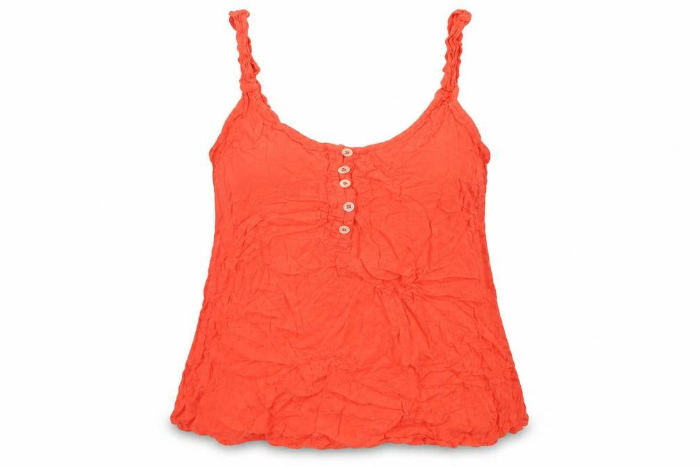 NEXT Womens Orange Viscose Camisole Tank Size 12 Scoop Neck