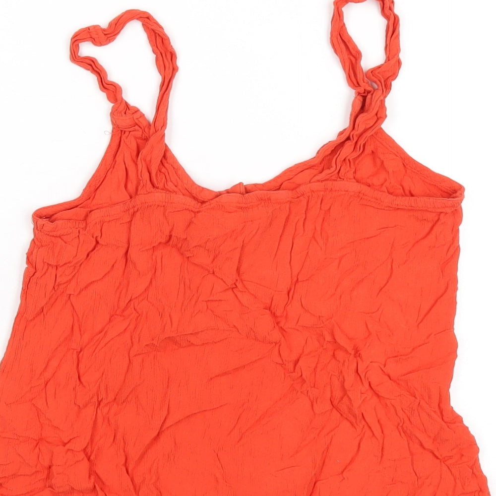 NEXT Womens Orange Viscose Camisole Tank Size 12 Scoop Neck