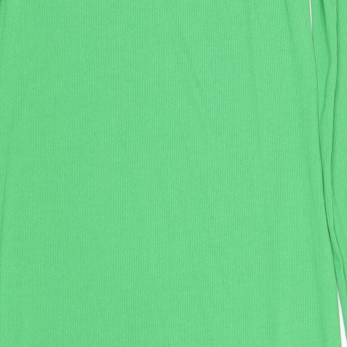 New Look Womens Green Polyester Bodycon Size 14 Round Neck Pullover