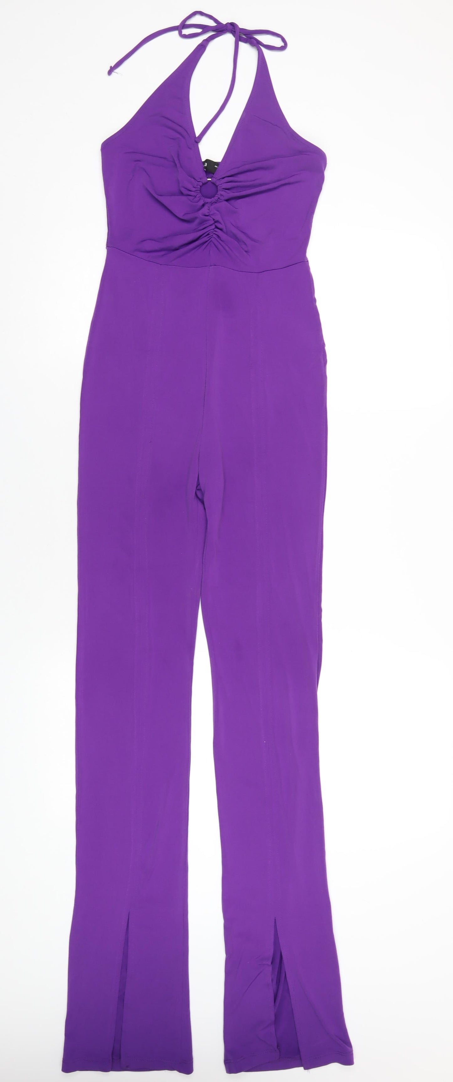 Bershka Womens Purple Polyester Jumpsuit One-Piece Size S L35 in Pullover