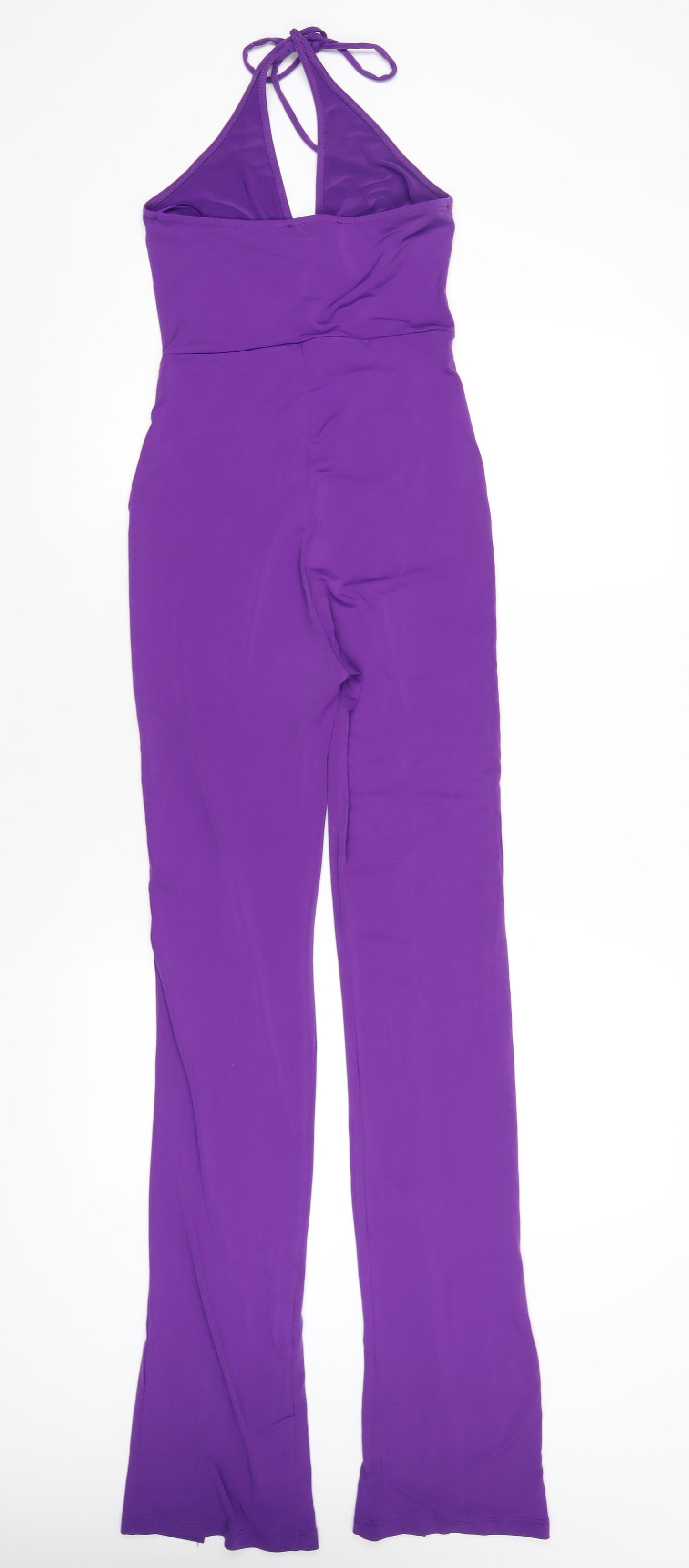 Bershka Womens Purple Polyester Jumpsuit One-Piece Size S L35 in Pullover