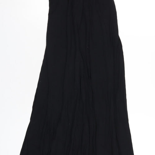 Phase Eight Womens Black Viscose Maxi Size 8 V-Neck Pullover